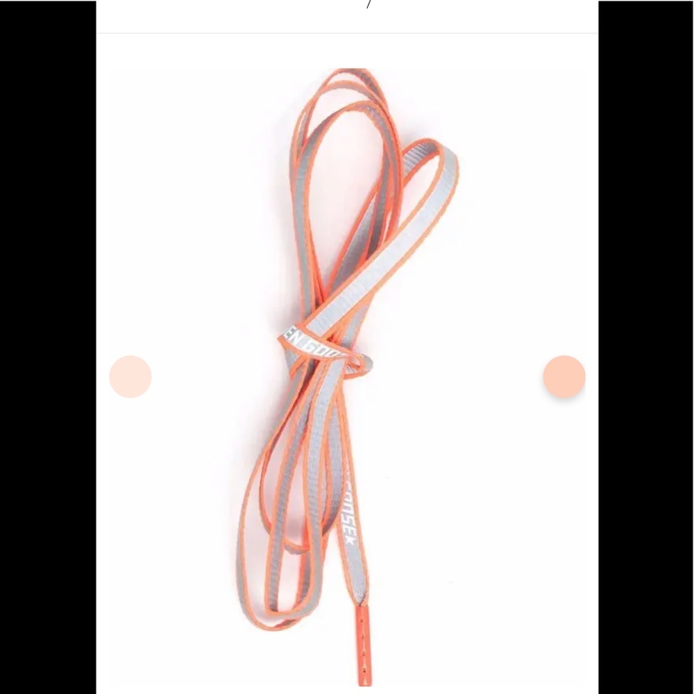 Golden Goose logo print interchangeable laces -pink/grey